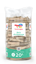 Sac de bois d'allumage à l'unité