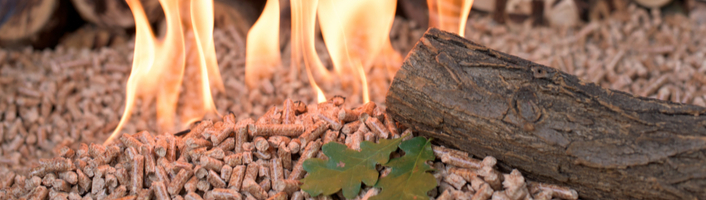 Allumer un feu avec du bois compressé