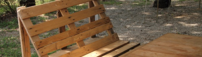 banquette palette en bois diy