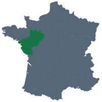 Carte de France - Localisation de la région Pays de la Loire