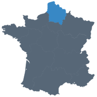 Carte de France - Localisation de la région Provence-Alpes-Côtes d'Azur