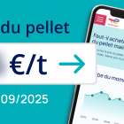 Prix des pellets au 23 septembre 2025 : stabilité confirmée à 382 € la palette