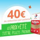 40 euros de remise par palette de pellets : offre prolongée jusqu’au 15 août