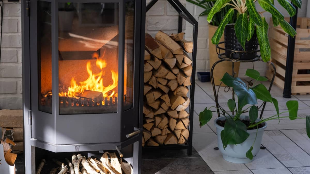 Installation poêle à bois dans une véranda 