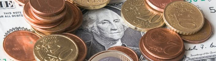 taux de change entre le dollar et l'euro